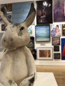 bunny clay artpiece