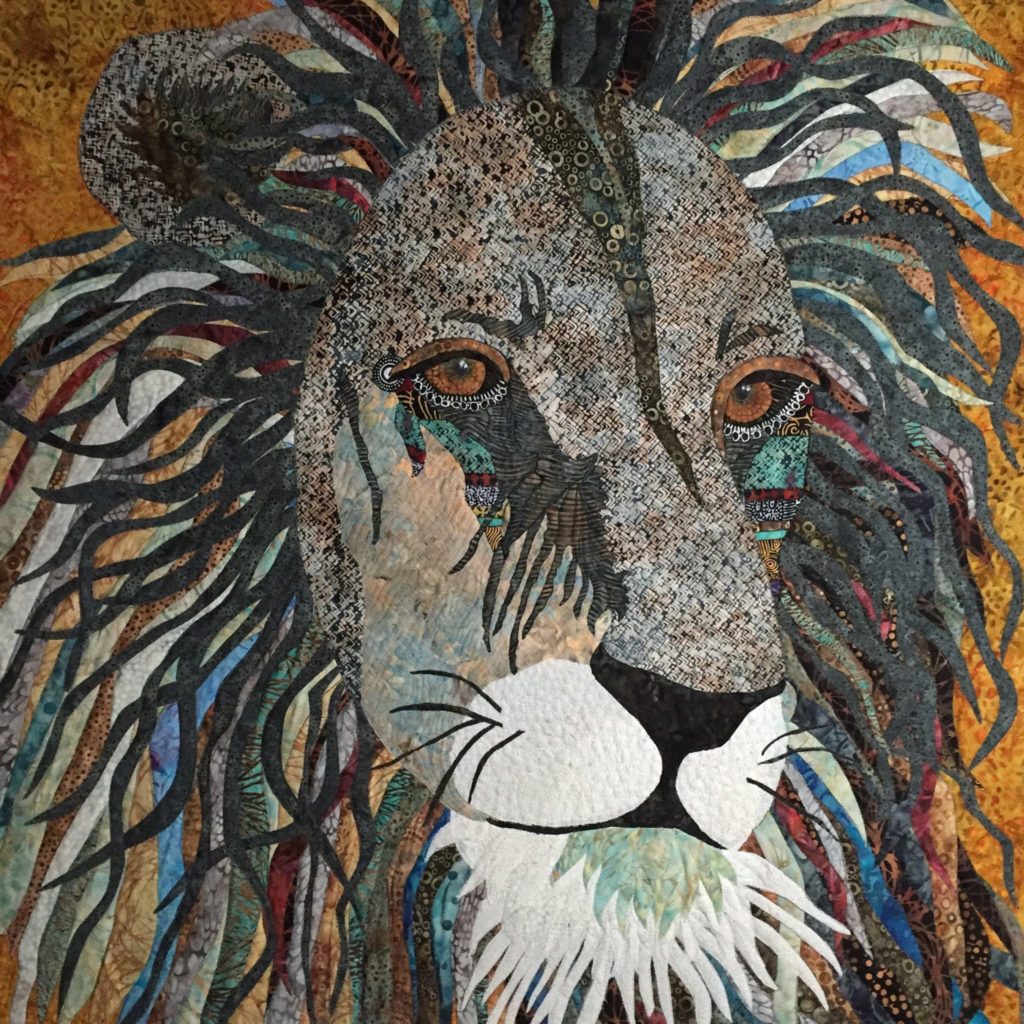 painting of lion