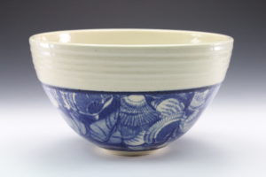 photo of blue ceramic bowl